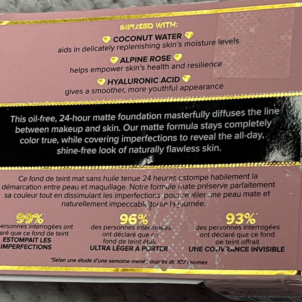 Too Faced Born This Way Matte 24 Hour Foundation Chai 0.17 oz Deluxe Travel Size - Picture 3 of 4